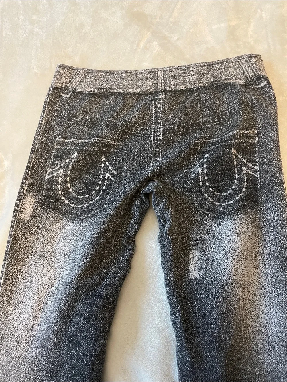 Connection 18 jeggings Jeans in Black Wash with Faded Distress